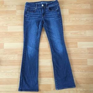 American Eagle Kick Boot Bootcut Jeans, Dark Wash